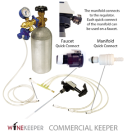 WineKeeper - 8-Way Manifold Commercial Keeper