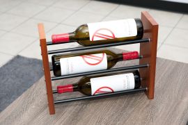 VintageView - Evolution Tabletop 3-Bottle Wine Rack