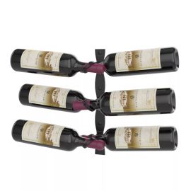 VintageView Helix Dual 15 (minimalist wall mounted metal wine rack)