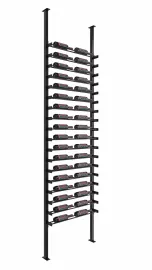 VintageView Evolution Single Sided Wine Wall Post Kit 10 2C (floor-to-ceiling wine rack system) (36-108 bottles) 