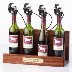 WineKeeper 4 Bottle Showcase (Mahogany)
