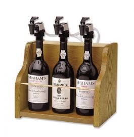 WineKeeper Vintner 3 Bottle Dispenser (Oak)
