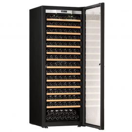 Transtherm Ermitage Wine Cabinet Glass Door Black Fully Shelved