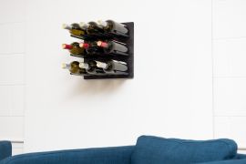 VintageView - C-Style Midnight Black Finish (Cork Forward) Wine Wall Panel