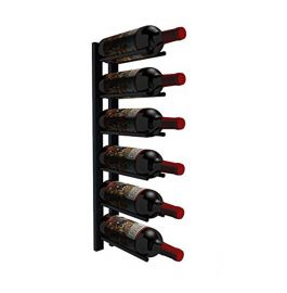 Ultra - 2 ft Wall Rails Metal Wine Rack (6 Bottles)