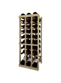 3 Ft. -  Individual Bottle Wine Rack - 3 Column Top Stack with Lower Display