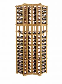 Designer Series Wine Rack -  Curved Corner with Display
