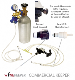 WineKeeper - 16-Way Manifold Commercial Keeper