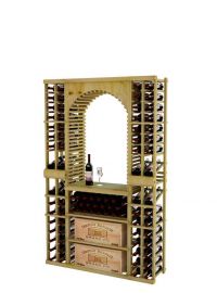 6 Ft. - Vintner Series - Individual Tasting Center with Two Display Rows and Case Storage