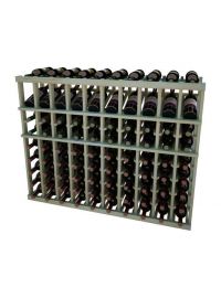 3 Ft. -  Individual Bottle Wine Rack - 10 Columns with Display