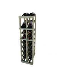 3 Ft. -  Individual Bottle Wine Rack - 2 Columns with Display