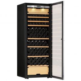 Transtherm Castel Wine Cabinet Glass Door Black NEW #16165