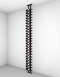 Ultra - Floor-to-Ceiling Mounted Wine Rack Display—1-Sided (21 Bottles)