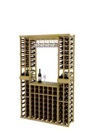 6 Ft. -  Individual Bottle Wine Rack Kit with Top Rack Display Row