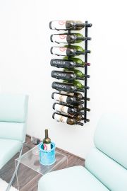 VintageView - Wall Series Magnum/Champagne Metal Wine Rack