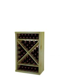 3 Ft. -  Solid Diamond Cube Wine Rack with Perimeter Trim