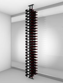 Ultra - 
Floor-to-Ceiling Mounted Wine Rack Display—2-Sided (84 Bottles)