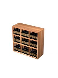 Adjustable Shelf Wine Cabinet - Half Height with Veneer - Commercial Series