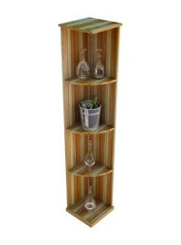 Designer Series Wine Rack -  Quarter Round Shelf  (Solid Material)
