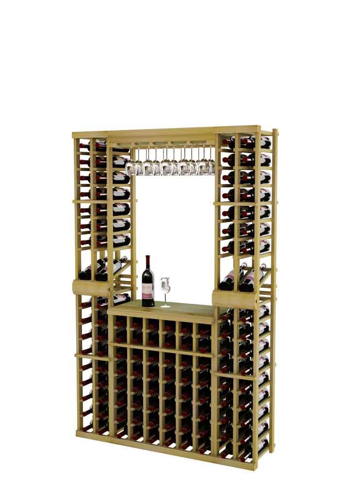 その他 TRADITIONAL WINERACK Individual Bottle Wine Rack Kit with Top Rack Only Display Row
