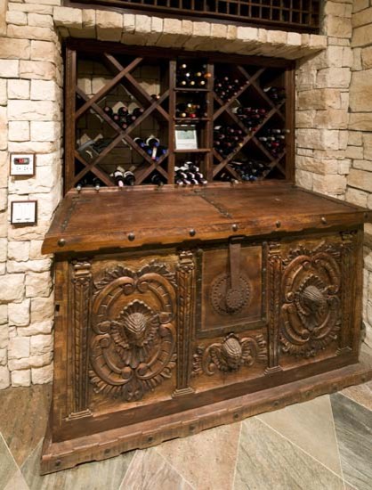 European style wine cabinet