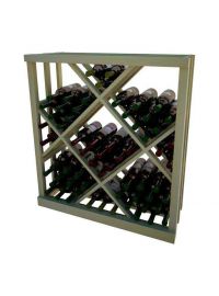 3 Ft. -  Open Diamond Bin Wine Rack