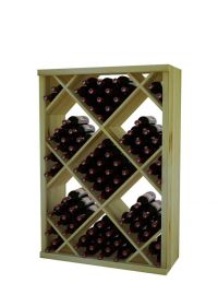 4 Ft. -  Diamond Bin Wine Rack with Perimeter Trim