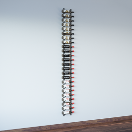 VintageView - W Series 8′ Wall Mounted Metal Wine Rack Kit
