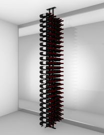 Ultra - 
Floor-to-Ceiling Mounted Wine Rack Display—2-Sided (126 Bottles)