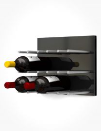 Ultra - 
Fusion Wine Wall Panel—Black Acrylic (9 Bottles)