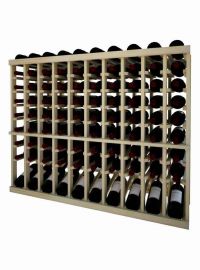 3 Ft. -  Individual Bottle Wine Rack - 10 Column Top Stack with Lower Display