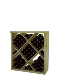 3 Ft. -  Diamond Bin Wine Rack with Perimeter Trim