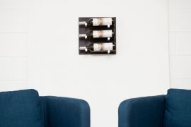 VintageView - L- Style Midnight Black Finish (Label Forward) Wine Wall Panel