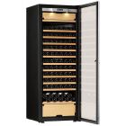 Transtherm Castel Wine Cabinet Glass Door Brushed Aluminum Fully Shelved NEW #17050