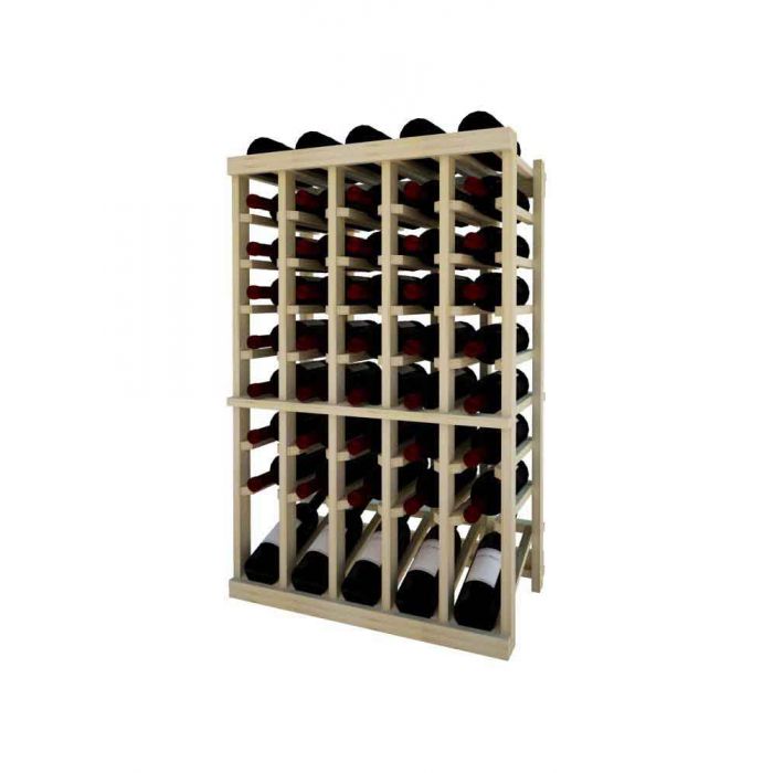 Wine Racks America Redwood 1 Column 8 Row Display Top Kit Unstained 