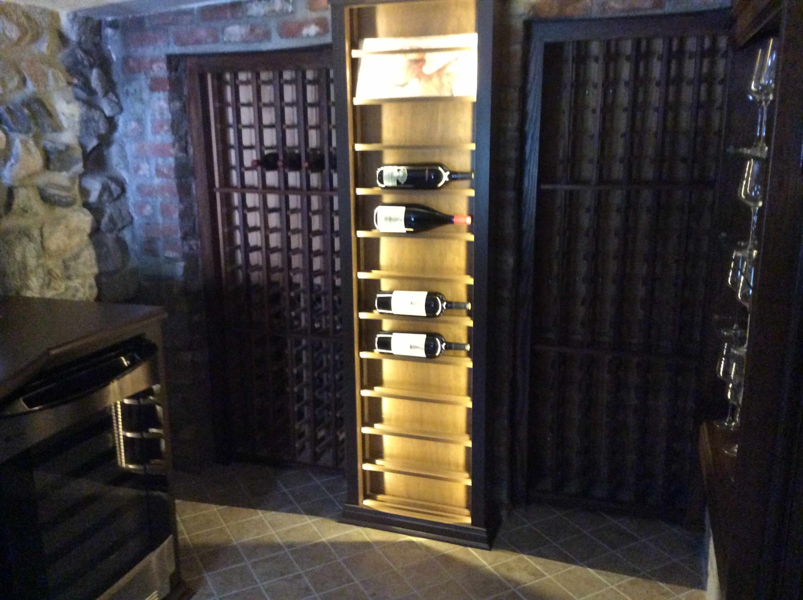Beverly Hills Under House Custom Wine Cellar Wine Room