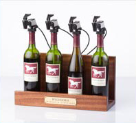 WineKeeper 4-Bottle Showcase preservation system