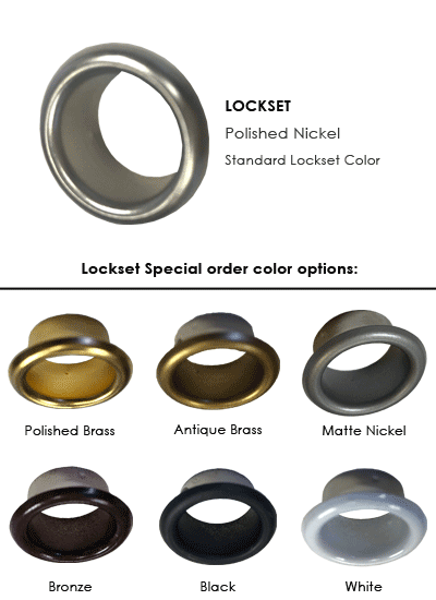 Lockset color options