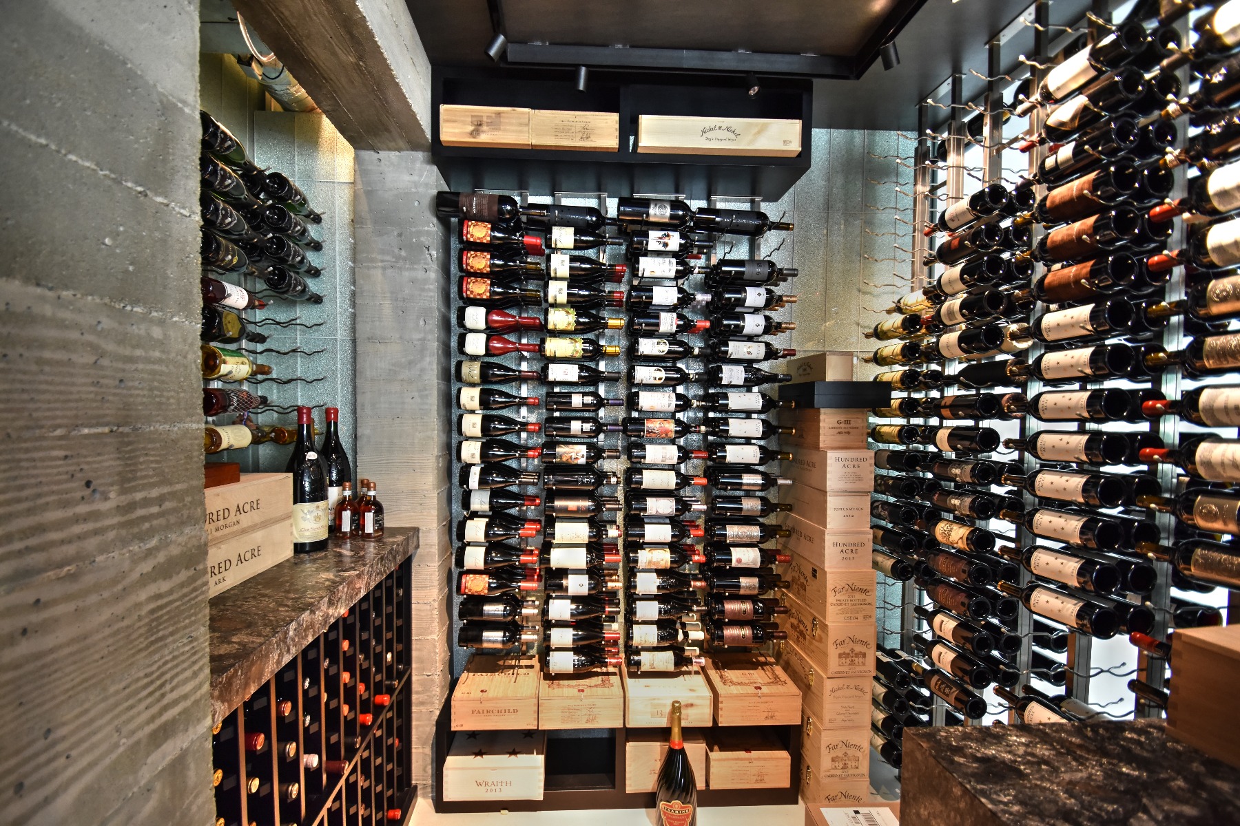 Modern Contemporary Custom Wine Cellar