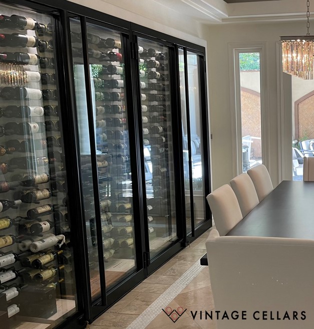 Building Contemporary Dining Room Wine Cellars is an Expertise of Vintage Cellars