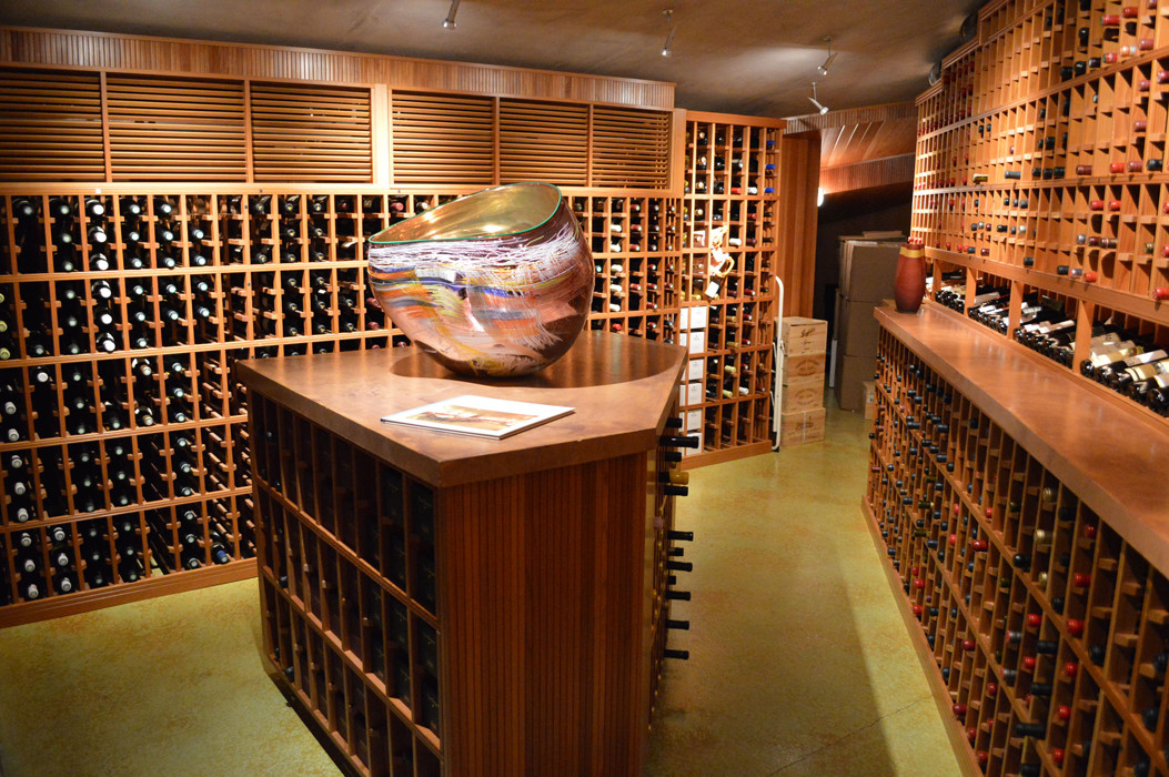 contemporary wine cellar